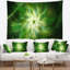 Tapisserie vert à motif floral rotatif floral-28494274