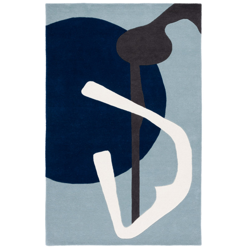 Tapis bleu Fifth Avenue 140, Rectangle 5 pi x 8 pi