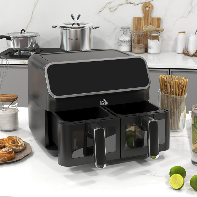 HOMCOM 8.5L Air Fryer, Silver