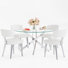 Round Glass Pedestal Dining Set