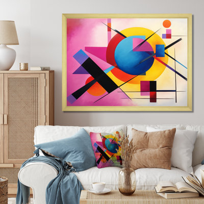 Colourful Suprematism Essence Of Pure III - Abstract Suprematism Canvas Art Print