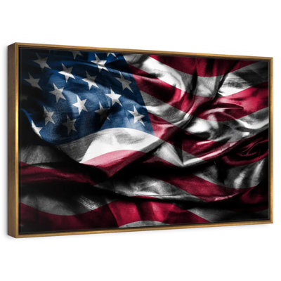 Drapeau américain flottant
