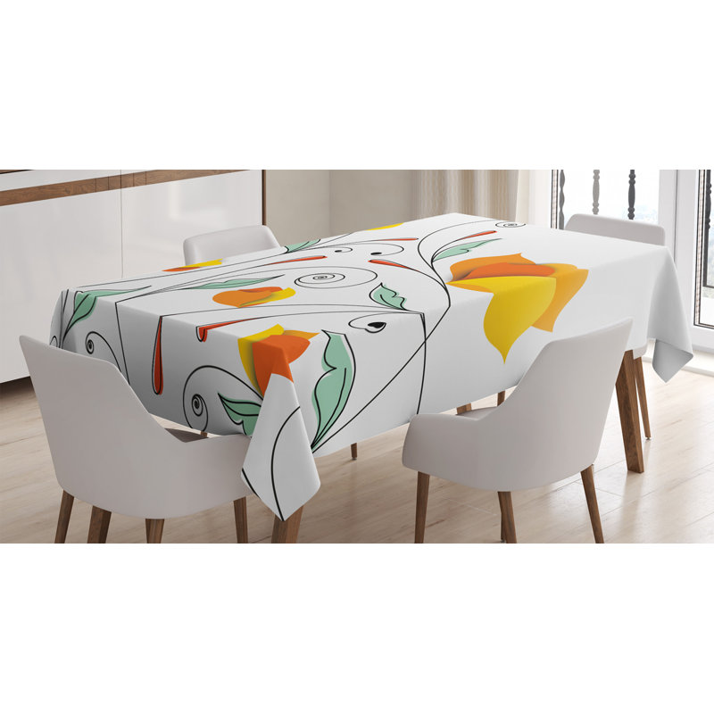 Floral Tablecloth, 70" L x 52" W