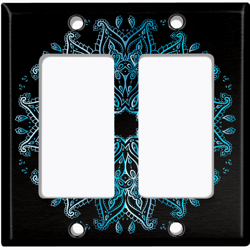 Plaque d'interrupteur en métal