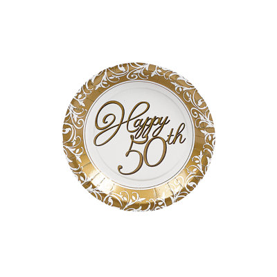 Disposable Paper Birthday Dessert Plate