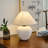 15.75in 1 - Light Porcelain Birdsboro With Fabric Lamp Shade