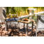 Tribeca Aluminum Teak Sling Stacking Lounge Chair-1768461982