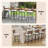 Swivel Outdoor Bar&Counter Stool with Cushion(Set of 4)