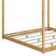 Lit plateforme à baldaquin avec pieds de support-594657466-562334451