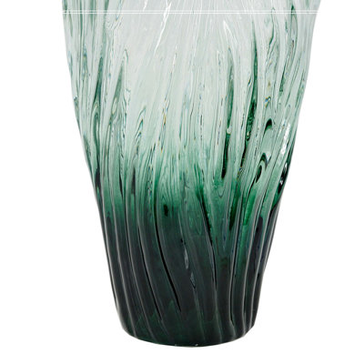 Vase en verre 7,5 x 3,9 x 11,8 po pour décoration intérieure, centre de table moderne