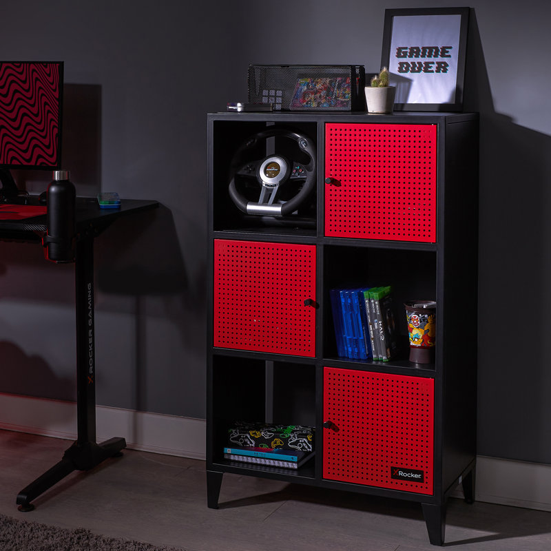 X Rocker Mesh-Tek Tall 6 Cube Unit - Storage Unit