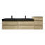 Ensemble de meuble-lavabo double mural 104 po Golitz-564824979