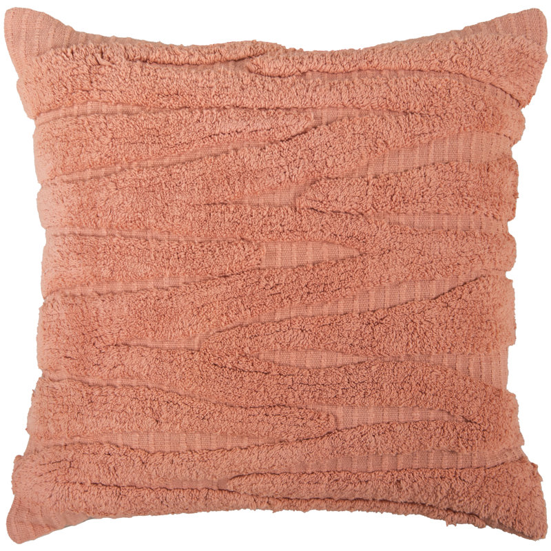 Coussin 100% coton, Terracotta, Mélange de duvet