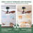 Ceiling Fan, 24" Small Ceiling Fan with Light remote control ,Modern Low Profile black Ceiling Fan, 6-Speeds Quiet Reversible DC motor-1904749321
