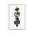 White Floater Framed