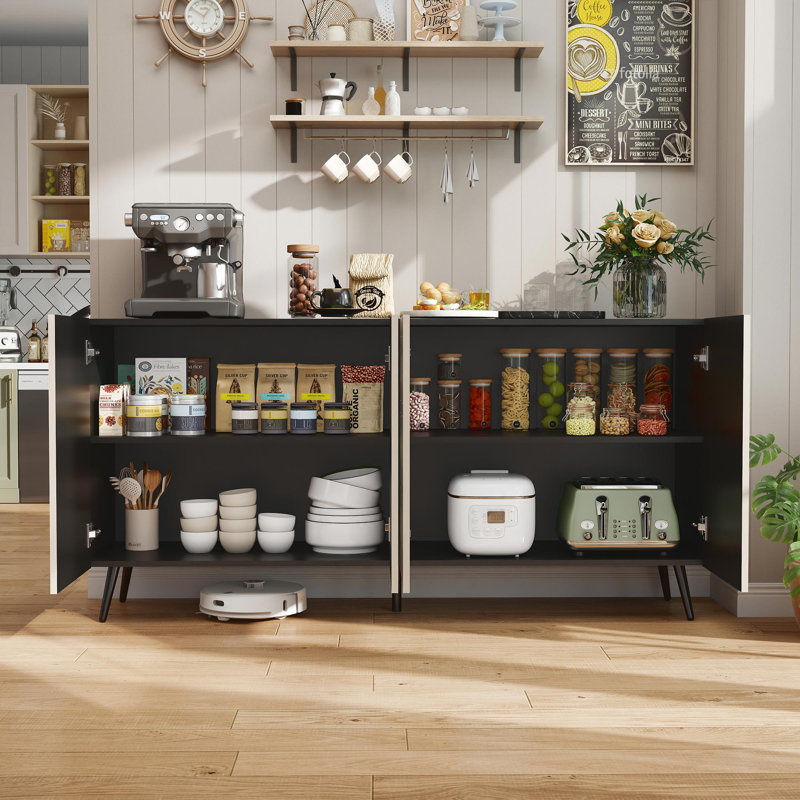 Grande armoire 63 "avec tablettes réglables 63", Chêne