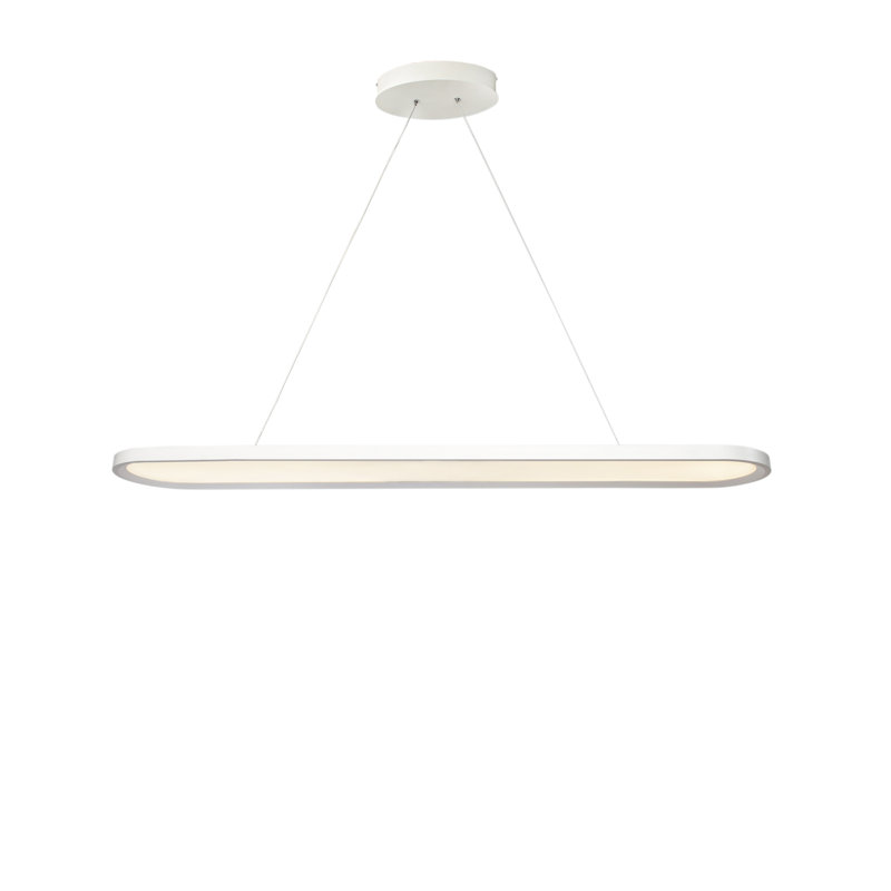 Haskett 1 - Light White Single Pendant, Large