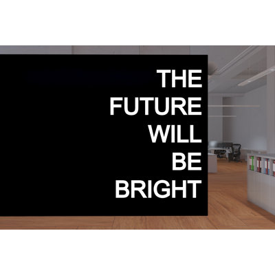 Autocollant décoratif «The Futur Will Be Bright» pour employé de bureau, autocollant de motivation inspirant travail d'équipe