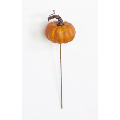 2.5" Artificial Fall Pumpkin on 7" Pick