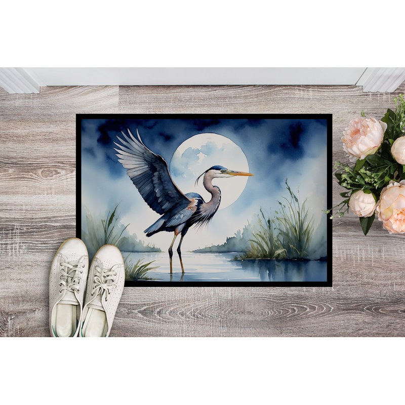 Paillasson Blue Heron, L 24 po x L 36 po