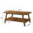 Mid-Century Modern Wood Shelf 3-Piece Coffee Table Set