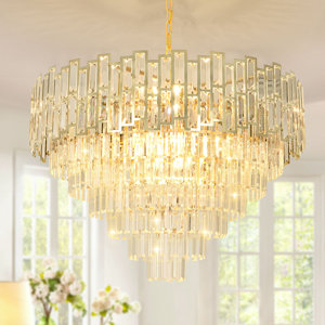 Mercer41 Gonnie 15 - Light Dimmable Tiered Chandelier