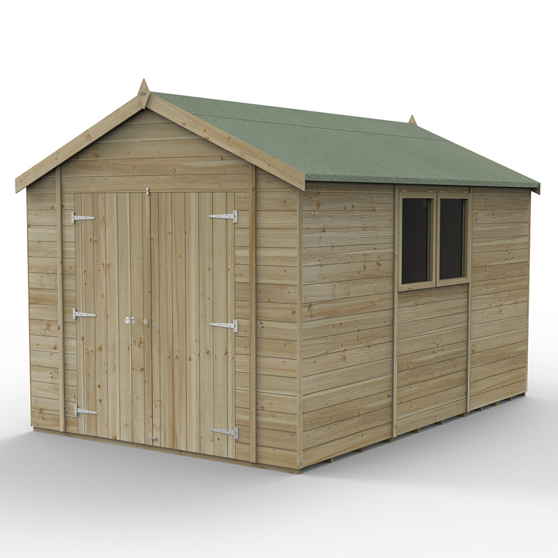 Timberdale 12 x 8 Apex Dble Door Shed, Yes