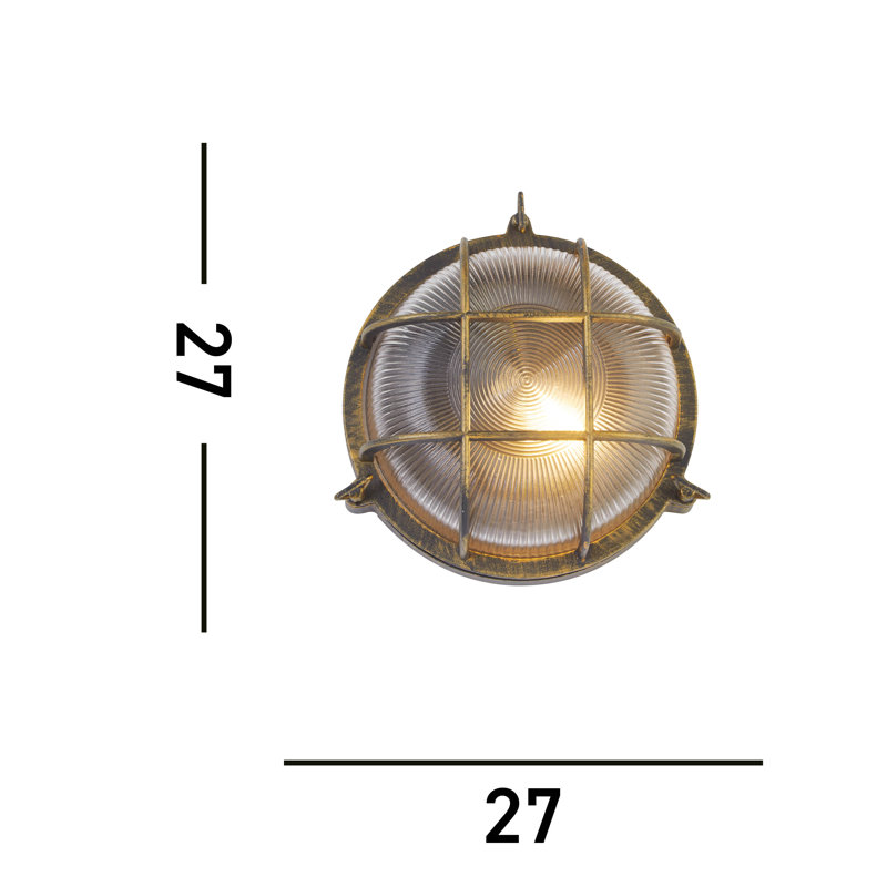 Clift 1;1 - Bulb 26.5cm H Outdoor Flush Mount