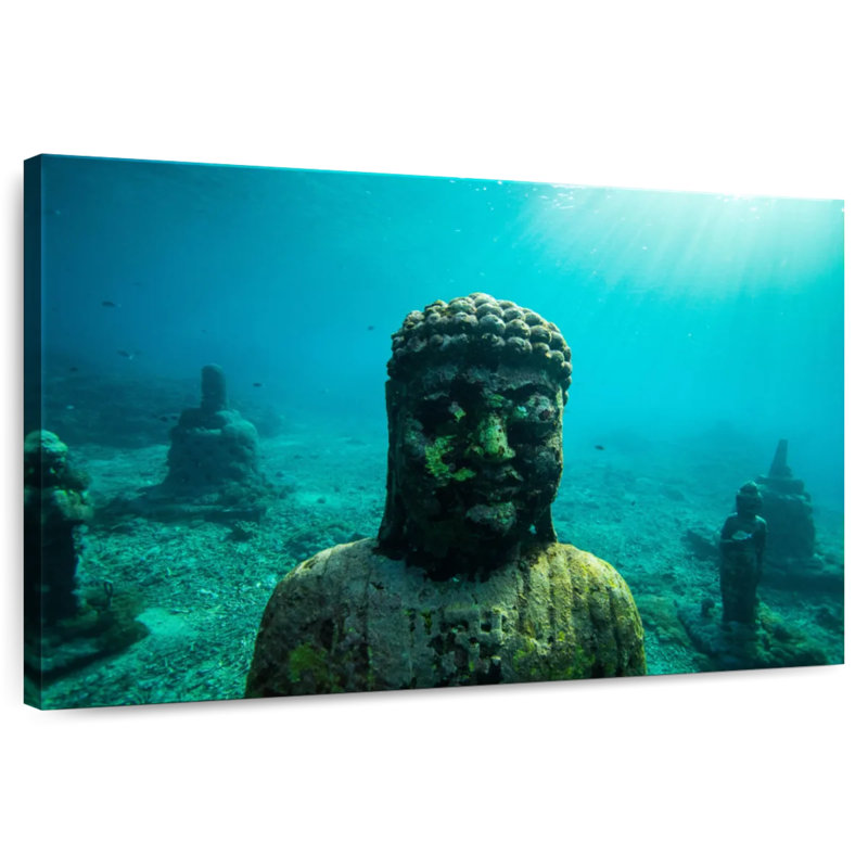 Bouddha sous l'eau Javetta, H 8 po x l 12 po