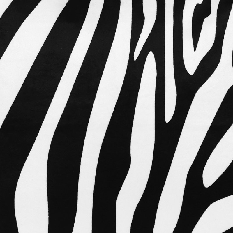 Ensemble de housse de coussin noir / blanc à imprimé animal, Housse de coussin seulement - sans coussin