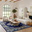 Burnie Oriental Blue/White Area Rug-1138053402