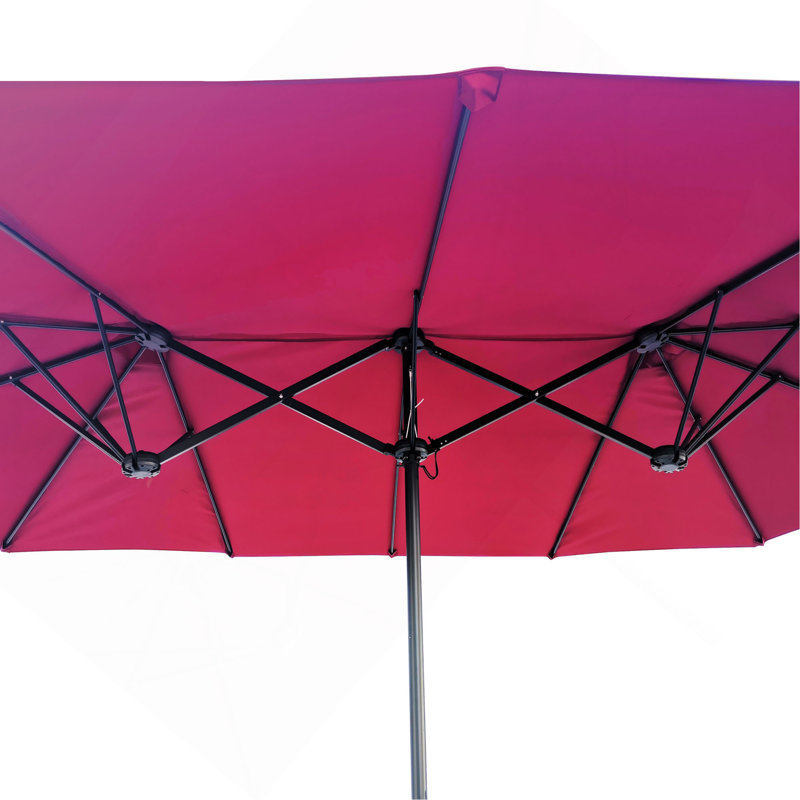 Parasol extérieur imperméable 15X9ft, Bourgogne