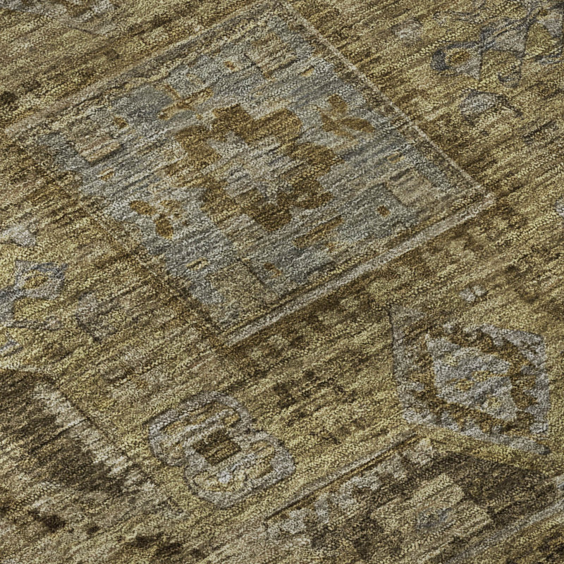 Premium Machine Washable Lubbers AMF1743 Global Rug, Rectangle 10' x 14'