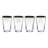 Arcadia Embossed Tumblers, Set Of 4