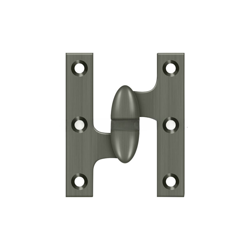 Butt Bearing Hinge, Antique Nickel