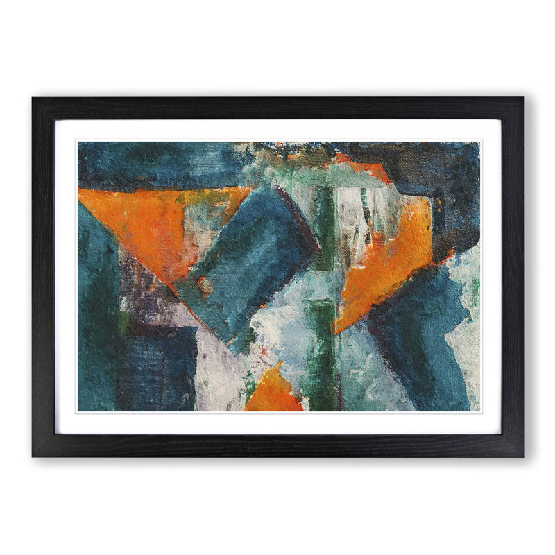 Abstract Vol.62 by S.Johnson - Single Picture Frame Print, 33cm H x 45cm W x 2cm D, Black Framed