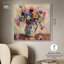 Vase de fleurs colorées sur toile Vase Glam Art par Art Remedy-104344484-104344488