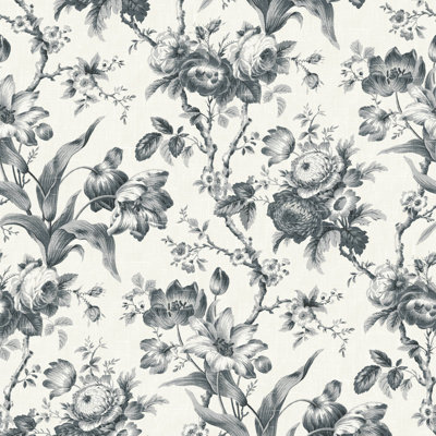 French Country 8.23m x 68cm Matte Finish Wallpaper Roll