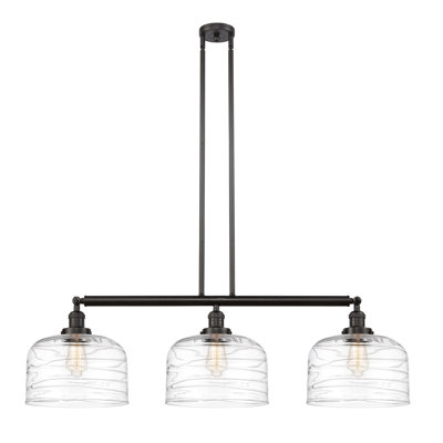 Bell - Luminaire suspendu pour îlot de cuisine 3 lumières 42 " 