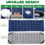 Lit pliant portatif, lit pliant pour lit d'invité avec matelas perlé, lit de camp extérieur robuste-71229479