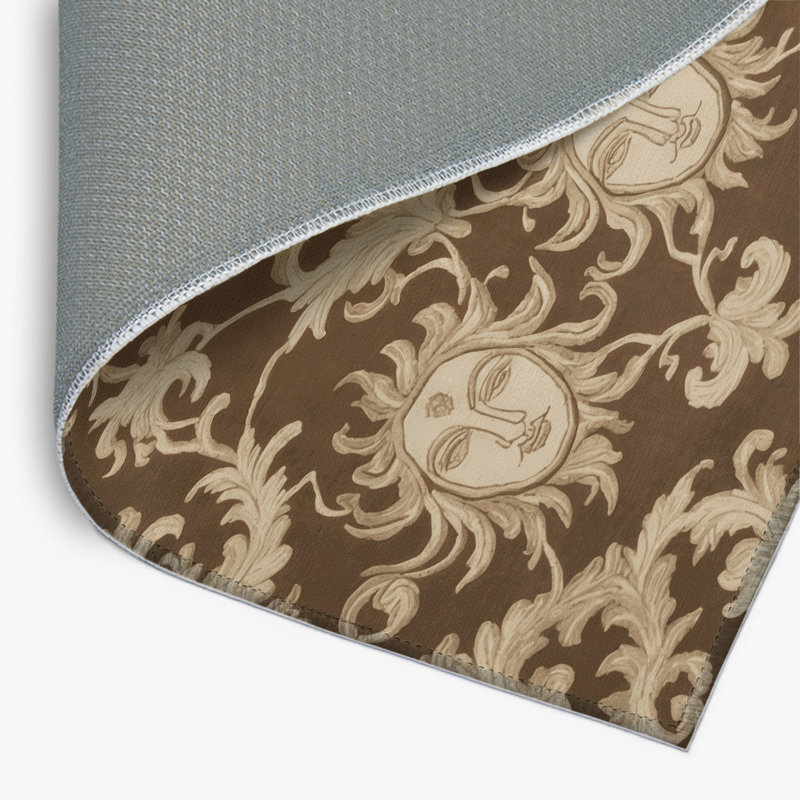 Tapis d'intérieur et d'extérieur brun français, Rectangulaire 2 pi x 3 pi