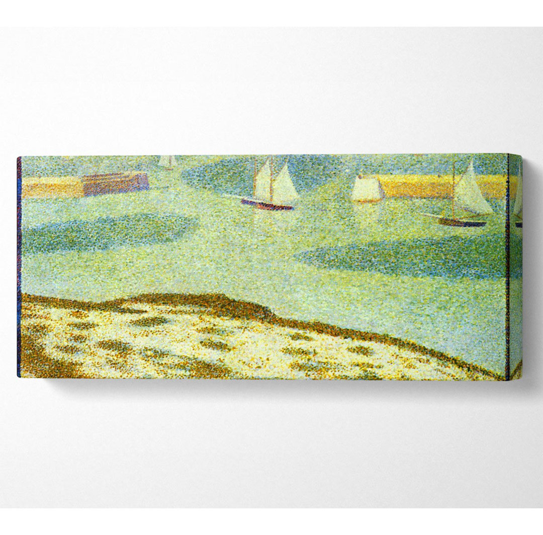 Seurat Eingang von Port-En-Bessin - Leinwanddrucke auf Leinwand