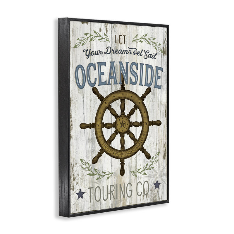 Art inspirant de giclée encadrée par un casque maritime, design par Jennifer Pugh, H 18 po x l 12 po