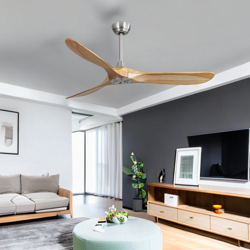 Maclyn Ceiling Fan with Light Kit, Light Brown