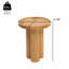 Tables de bout compactes en bois naturel