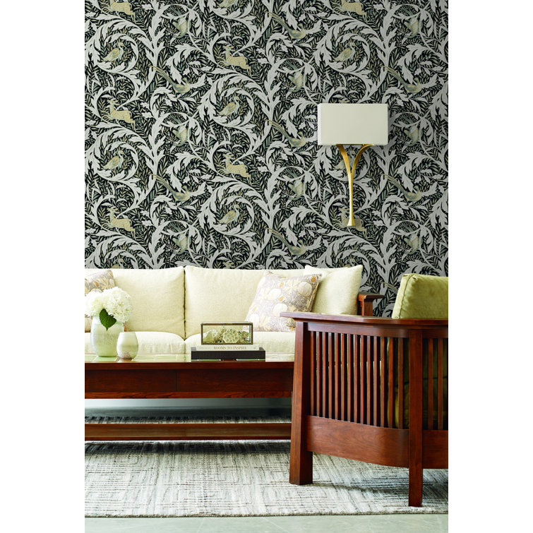 York Wallcoverings Floral Double Roll | Wayfair