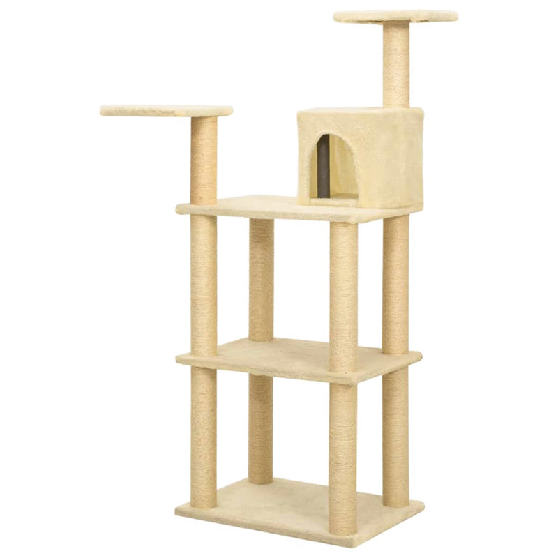 Dorsey 119cm H Cat Tree, Cream