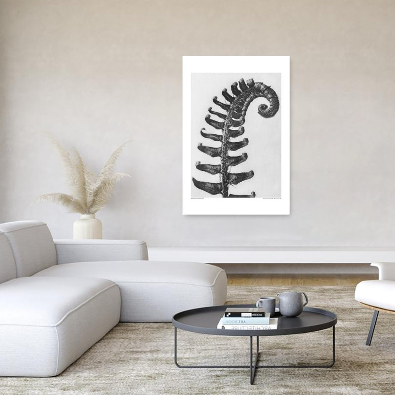 «Polystichum Munitum», reproduction d'art rétro sur toile de cheval, 60" H x 40" W