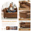 Canapé Chesterfield de 63,5 pouces de style Mid Century-529962427