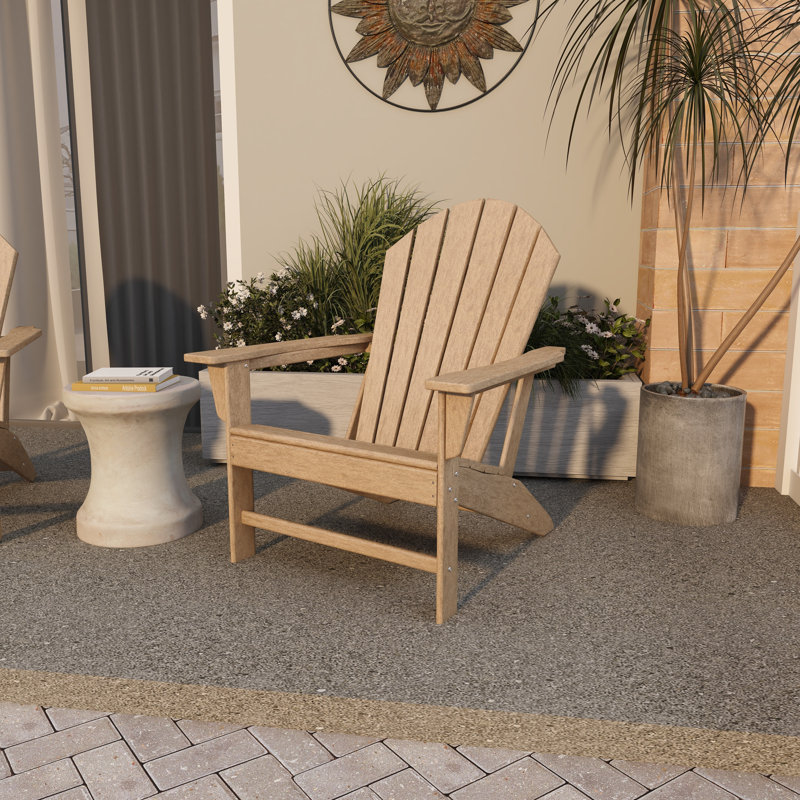 Resin Indoor Outdoor Adirondack Chair, Brown